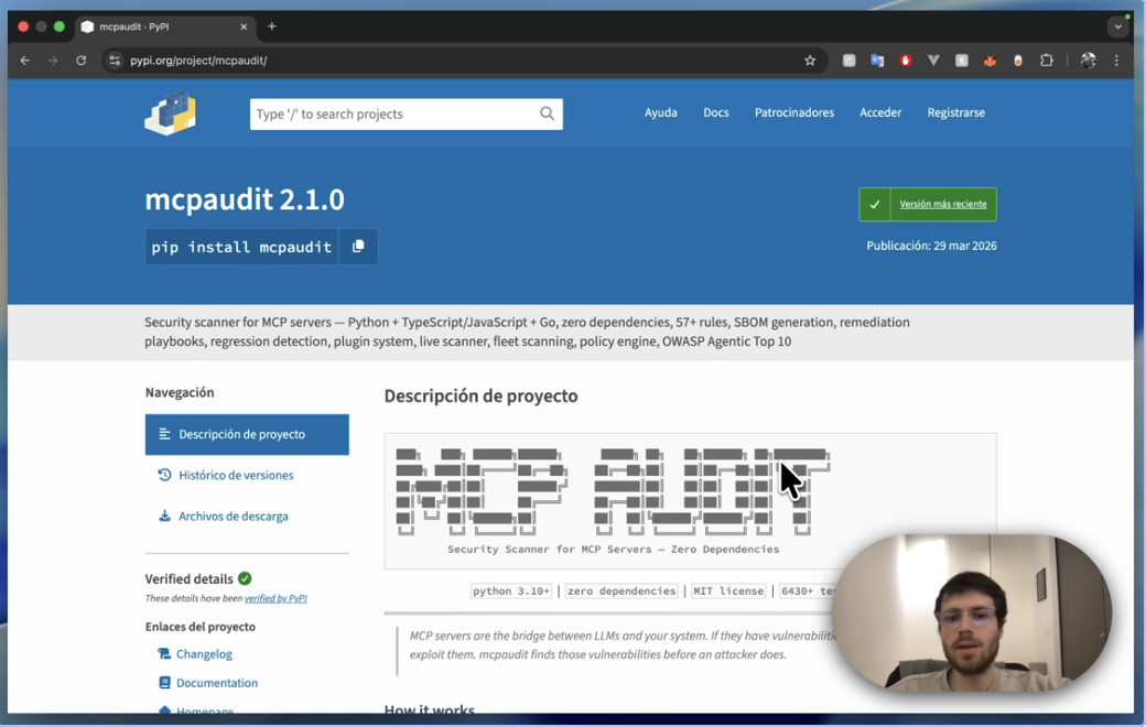 MCP Audit · Security scanner for MCP servers