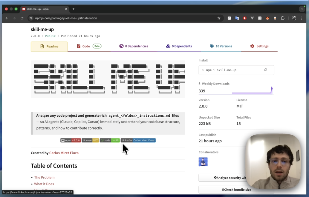 skill-me-up · npm package